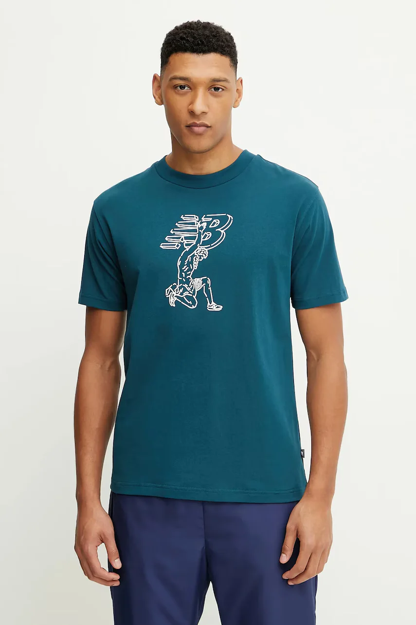 New Balance Памучна тениска
