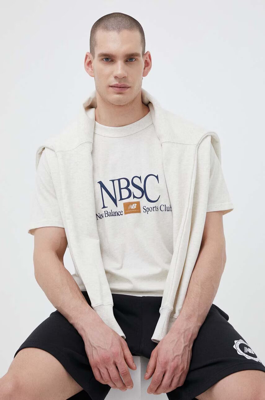 New Balance Памучна тениска