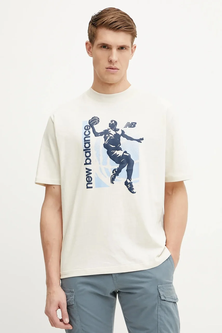 New Balance Памучна тениска
