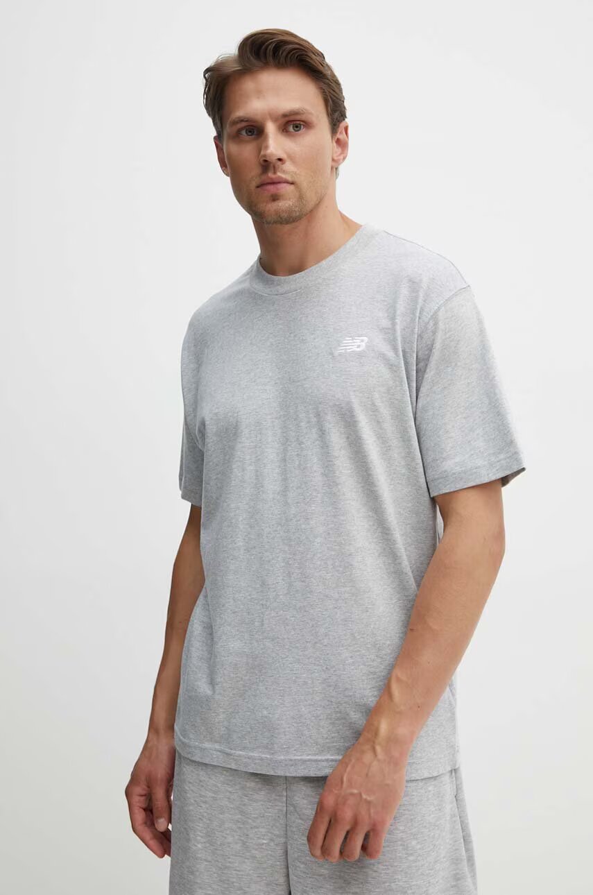 New Balance Памучна тениска Essentials Cotton