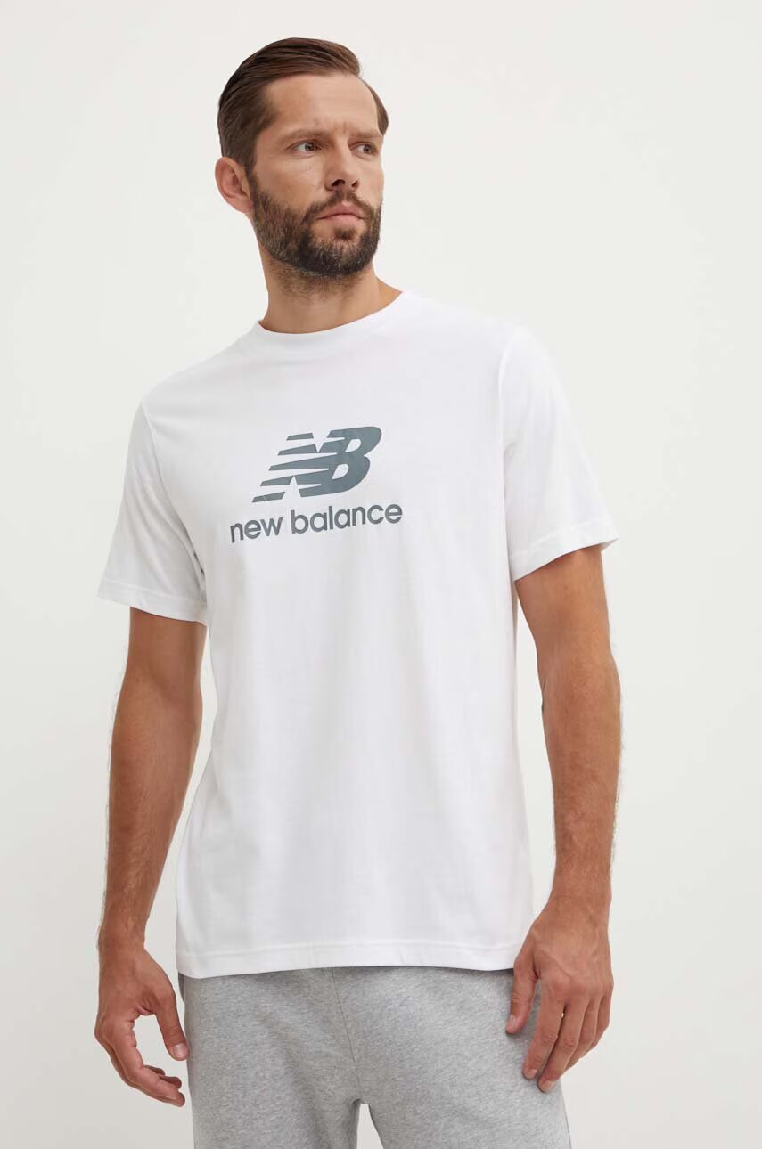 New Balance Памучна тениска Essentials Cotton