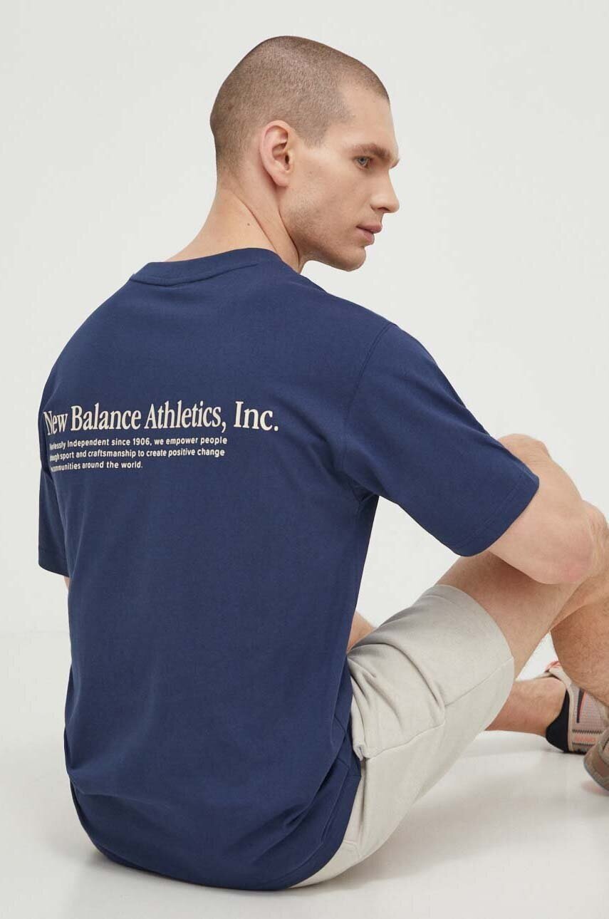 New Balance Памучна тениска MT41588NNY