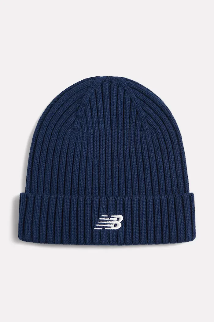 New Balance шапка за деца от памук тъмносиня AC95708