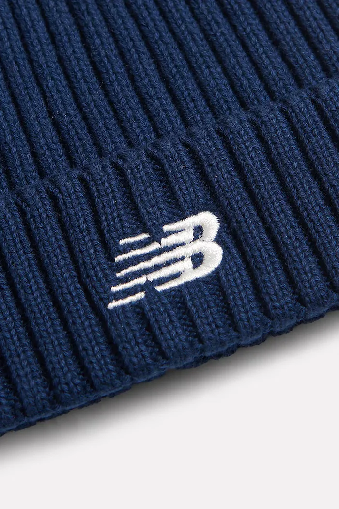 New Balance шапка за деца от памук тъмносиня AC95708