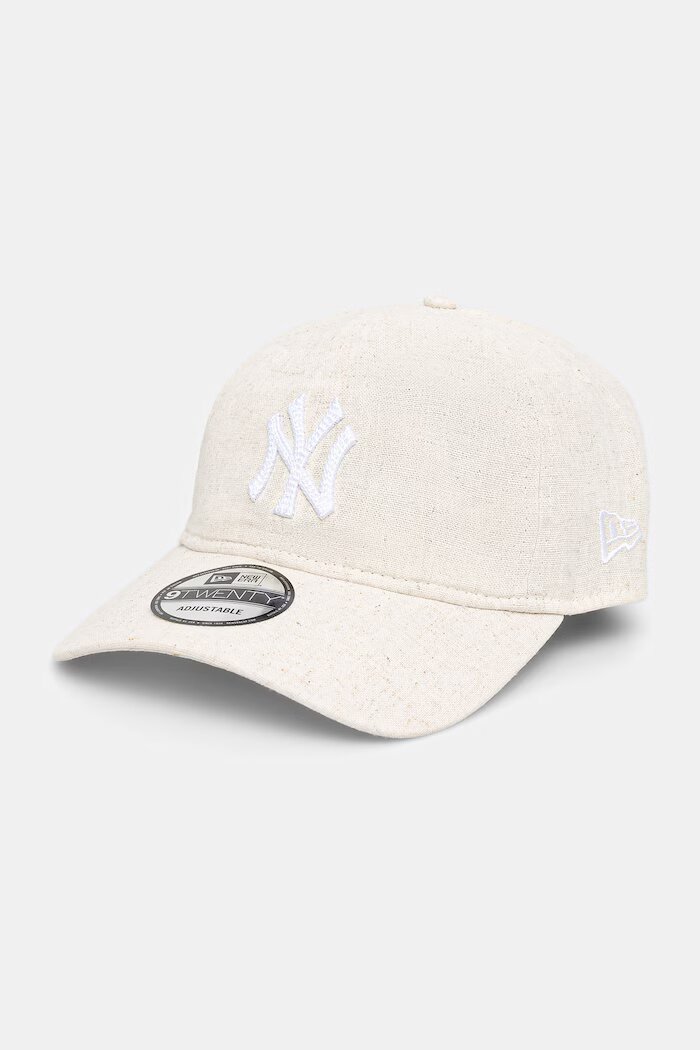 New Era бейзболна шапка ленена 9TWENTY® бежова 60771832
