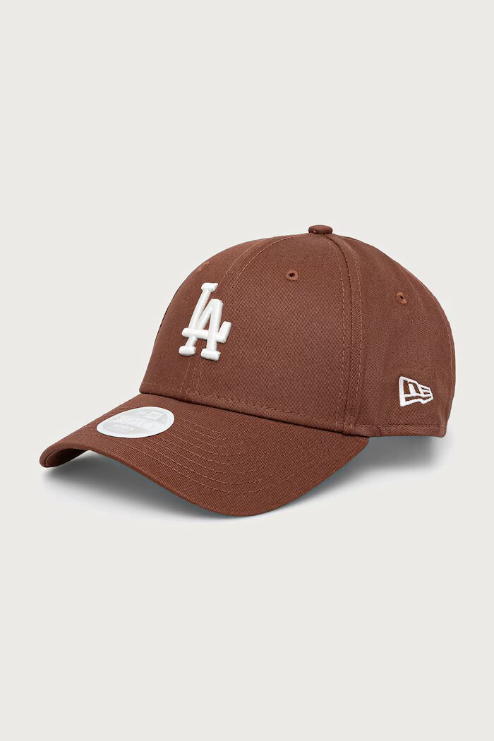 New Era бейзболна шапка от памук LEAGUE ESS MIDI 9FORTY® кафява 60915932