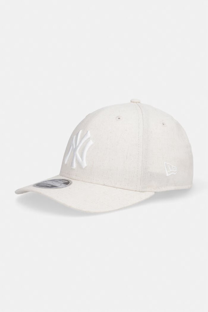 New Era бейзболна шапка с лен LINEN 940 MC NYY бежова 60856285