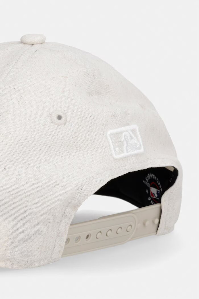 New Era бейзболна шапка с лен LINEN 940 MC NYY бежова 60856285