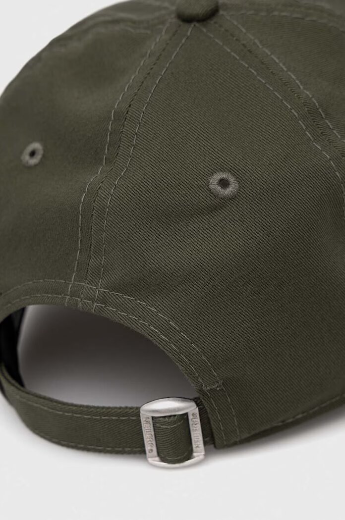 New Era Памучна шапка с козирка LEAGUE ESSENTIAL 9TWENTY® в зелено с десен NEW YORK YANKEES 60348851