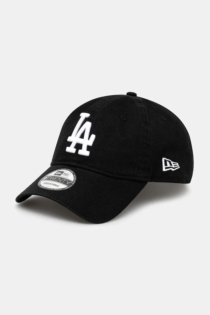 New Era Памучна шапка с козирка Washed 920 LA в черно с апликация 60579077