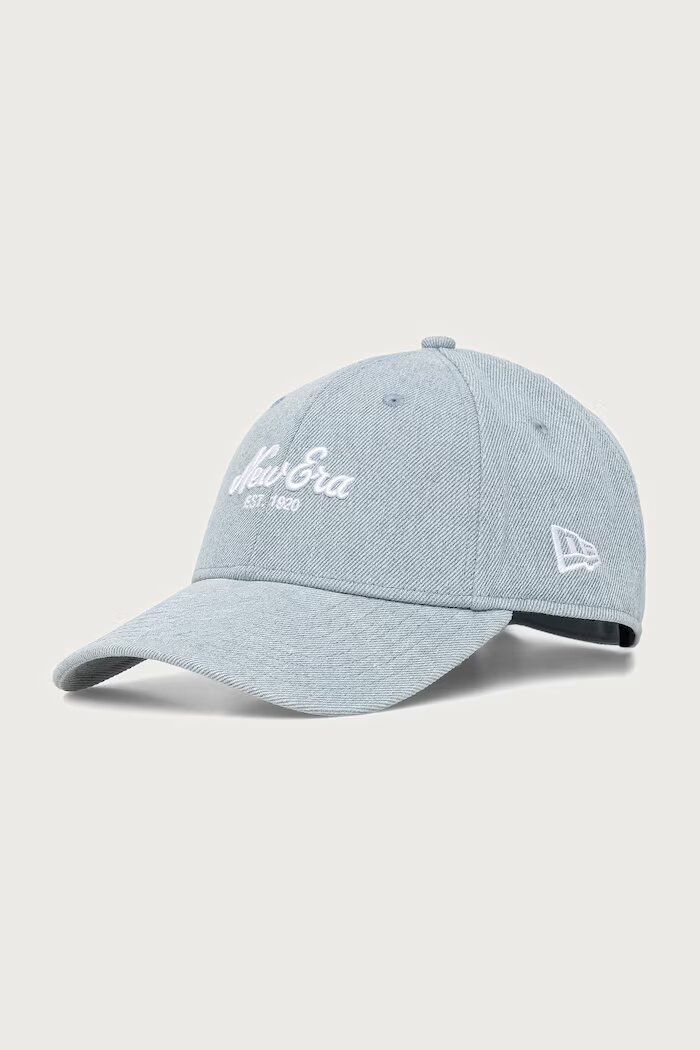 New Era шапка с козирка от деним DENIM 9FORTY® синя 60915751