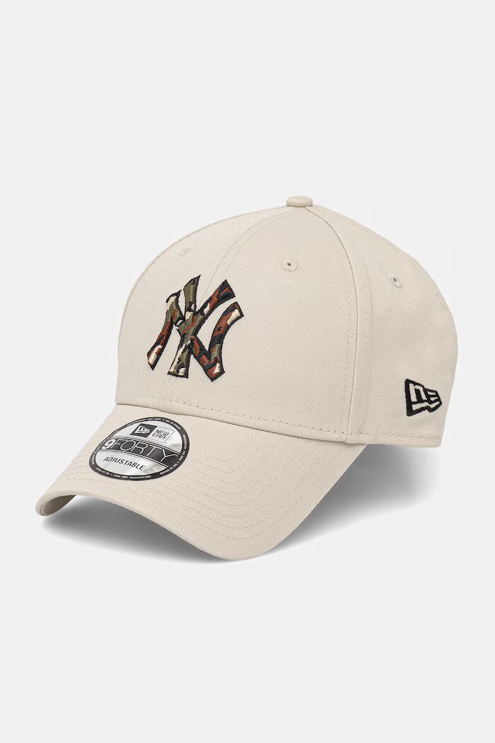 New Era шапка с козирка от памук CAMO INFILL 9FORTY® бежова 60771850