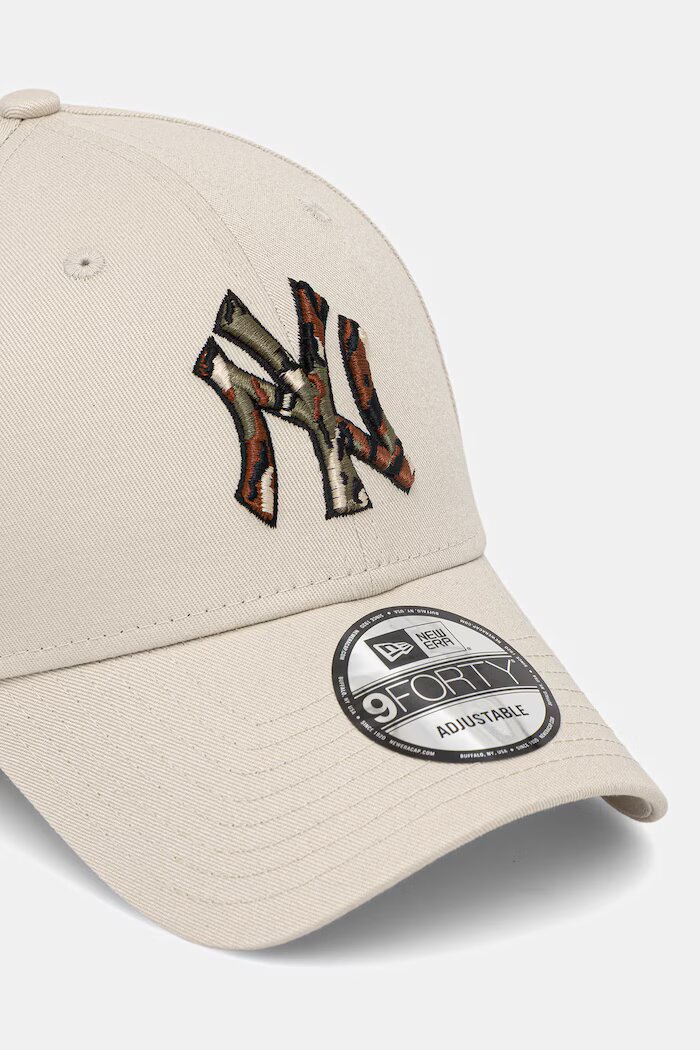 New Era шапка с козирка от памук CAMO INFILL 9FORTY® бежова 60771850