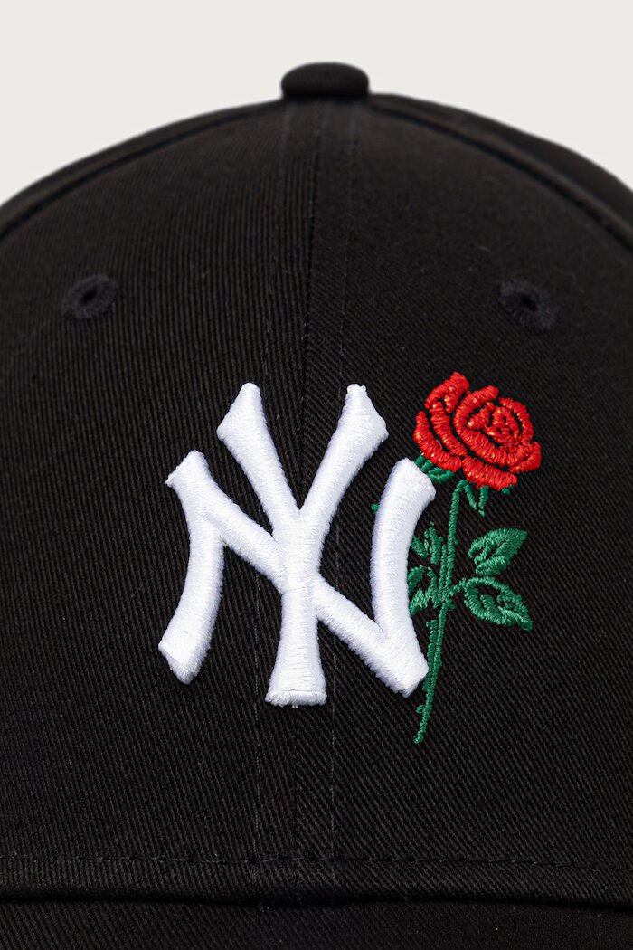 New Era шапка с козирка от памук FLOWER ICON 9FORTY® черна 60915752