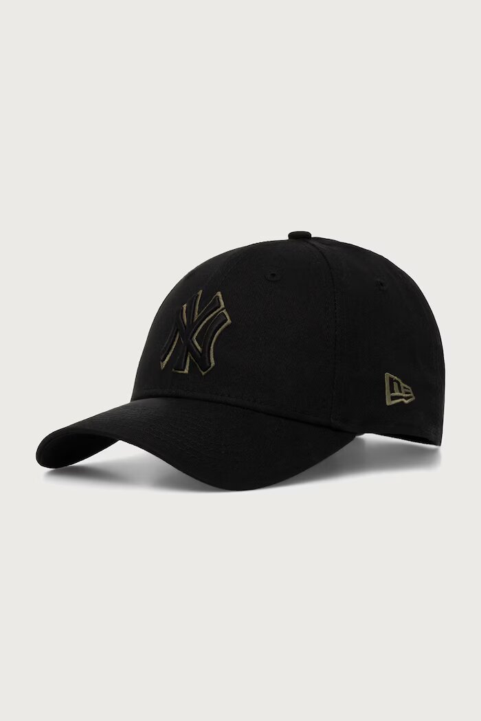 New Era шапка с козирка от памук TEAM OUTLINE 9FORTY® черна 60759089