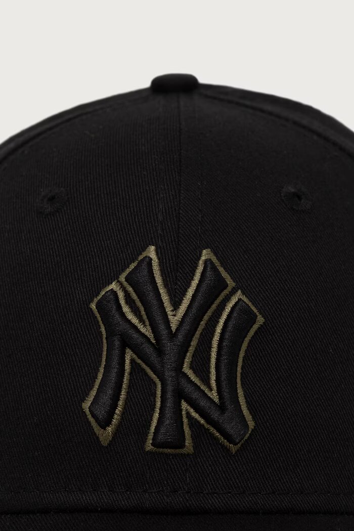 New Era шапка с козирка от памук TEAM OUTLINE 9FORTY® черна 60759089