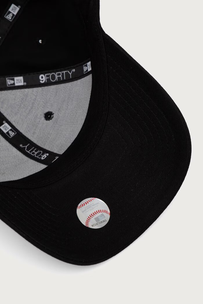 New Era шапка с козирка от памук TEAM OUTLINE 9FORTY® черна 60759089