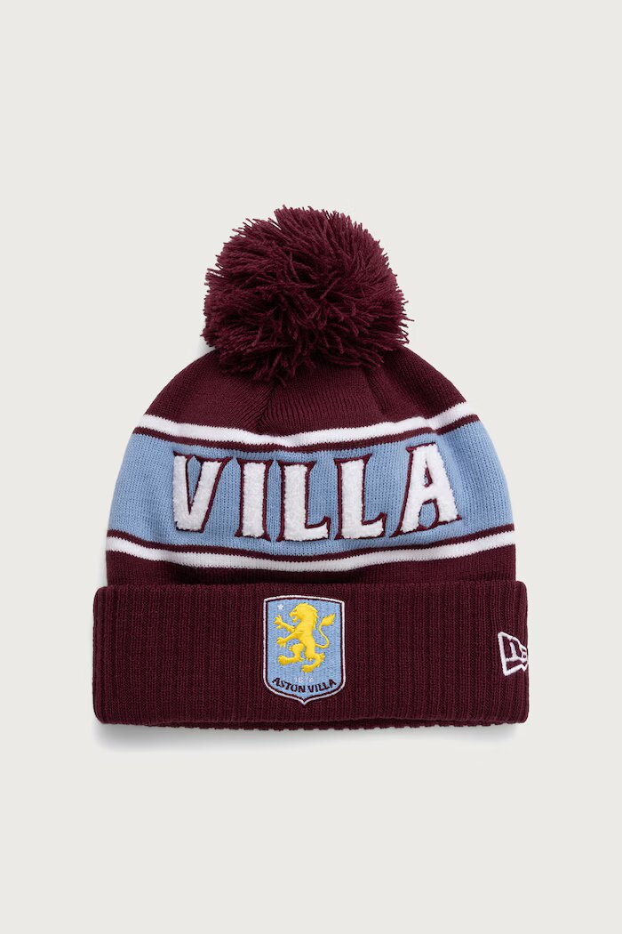 New Era шапка с помпон SPORT CUFF KNIT ASTON VILLA FC бордо 60897654