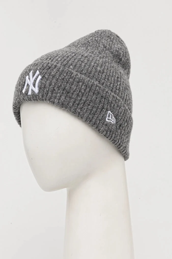 New Era Шапка с вълна WIDE CUFF в сиво 60580753