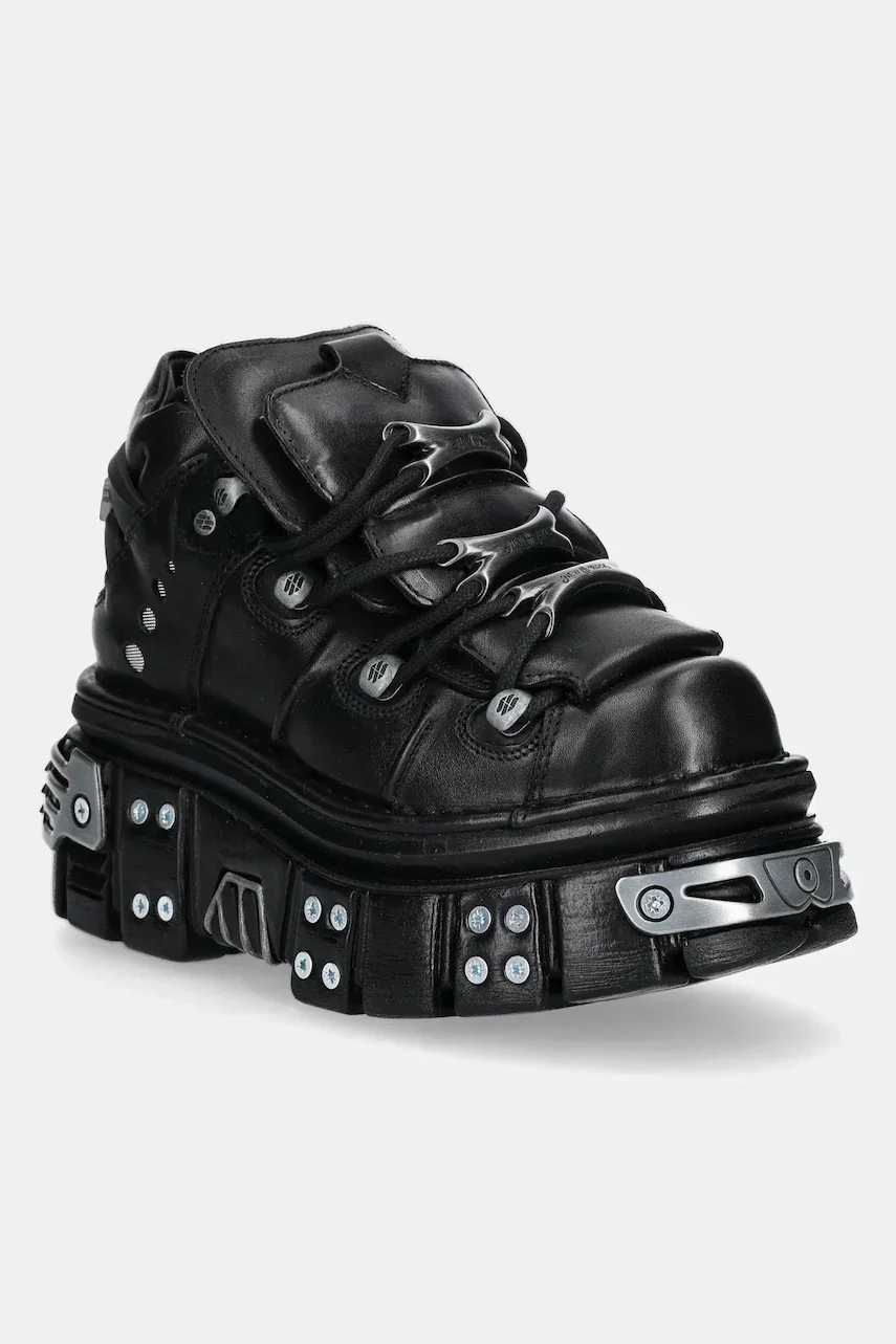 NEW ROCK Кожени маратонки ITALI NEGRO+ NOMADA NEGRO+ TOWER NEGRO E14