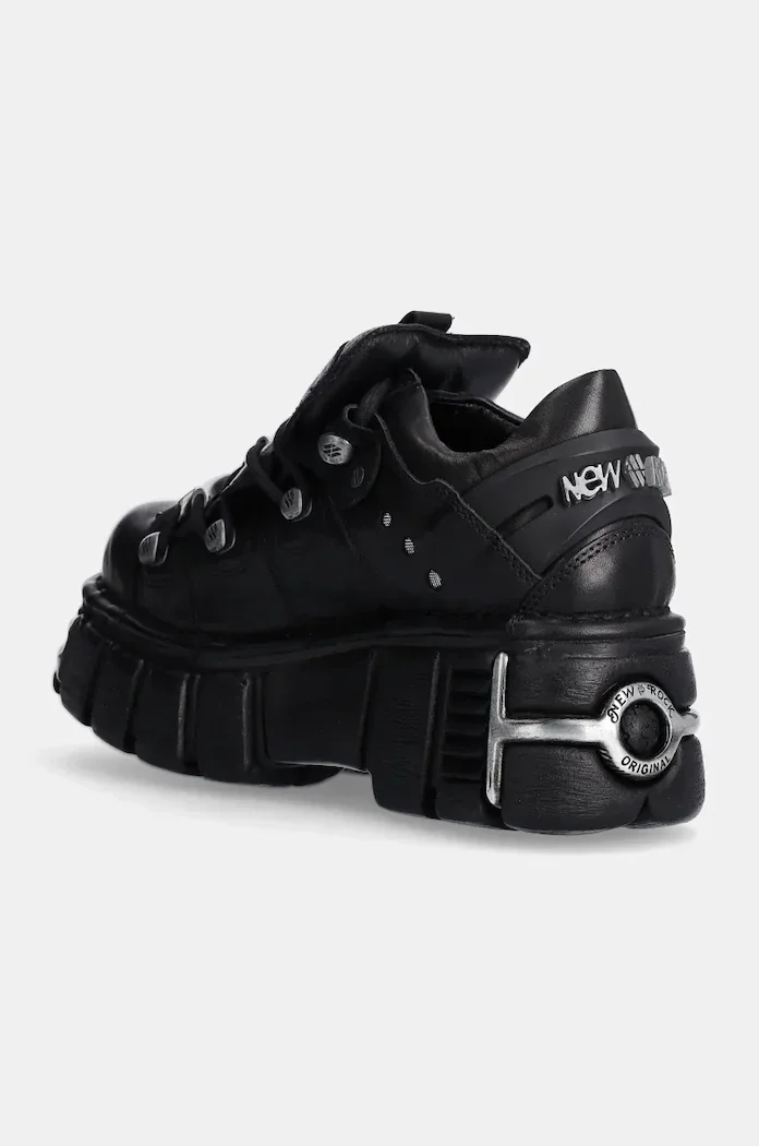 NEW ROCK Кожени маратонки в черно M-120N-S26