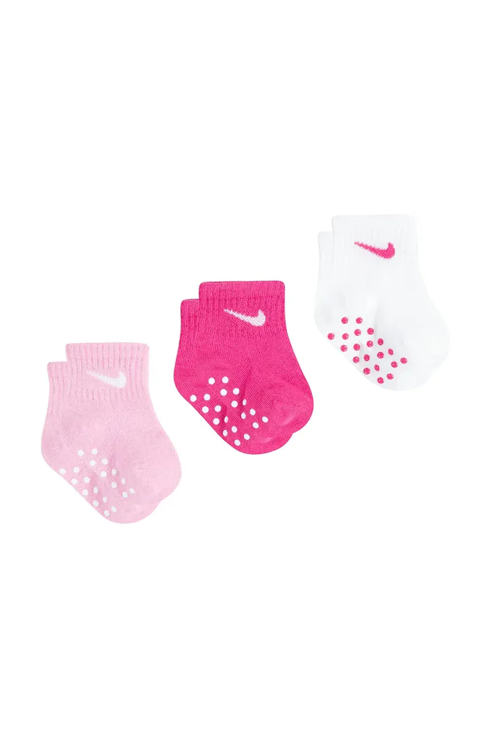 Nike чорапи за бебе 3 броя розови MN0053