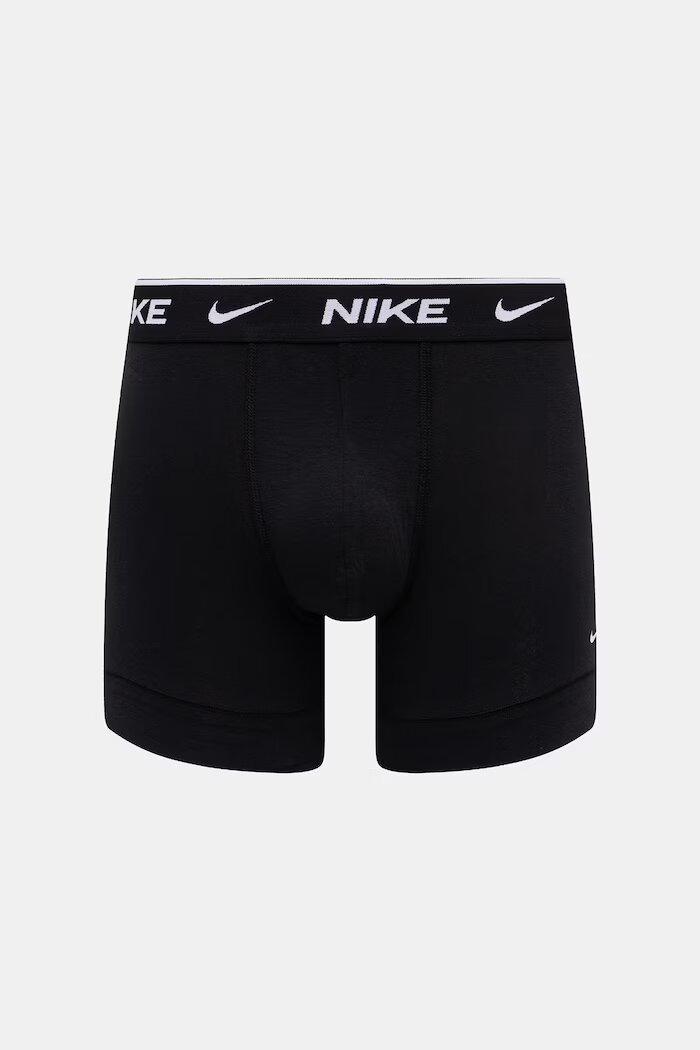 Nike прилепнали боксерки мъжки от памук с еластан 3 броя черни NQ00KE1284.001