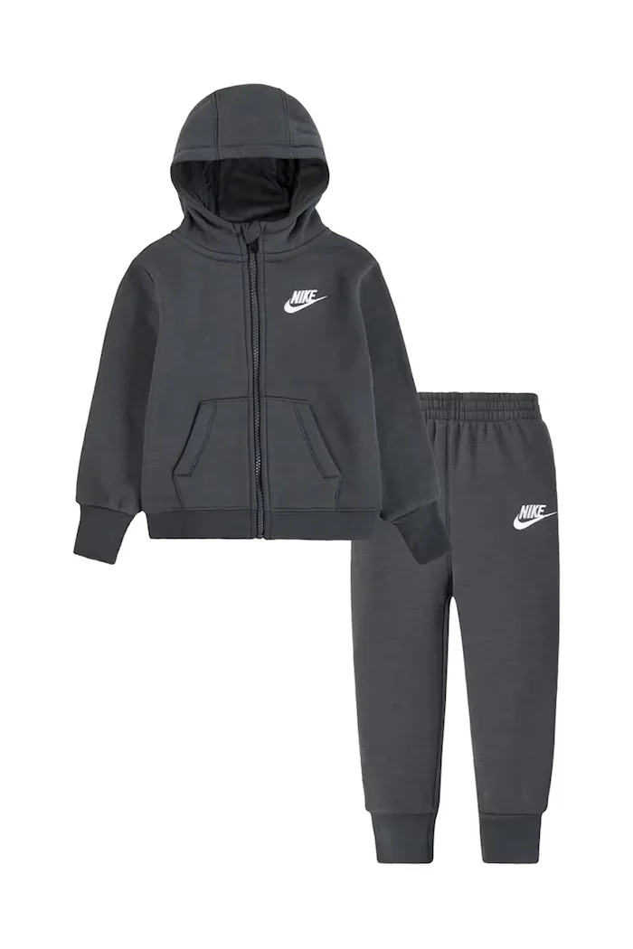 Nike спортен комплект анцуг за бебе от памук сив 66J456