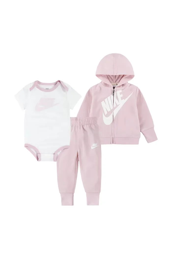 Nike спортен комплект анцуг за бебе розов 66J461