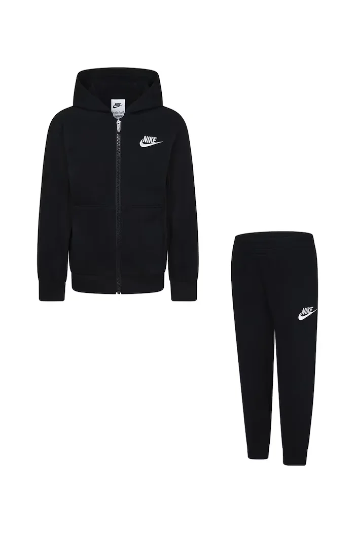 Nike спортен комплект анцуг за деца с памук черен 86L445
