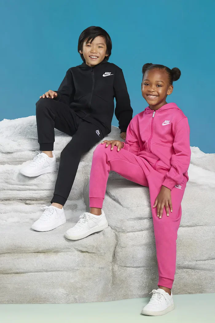 Nike спортен комплект анцуг за деца с памук черен 86L445