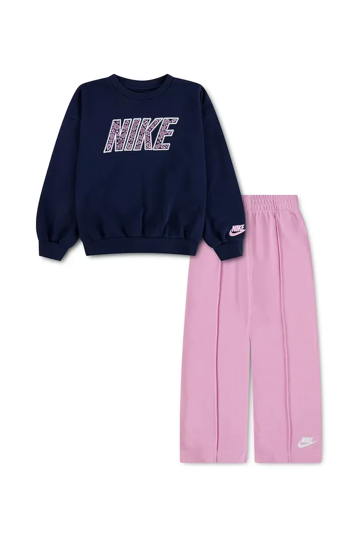 Nike спортен комплект анцуг за деца с памук розов 36P178