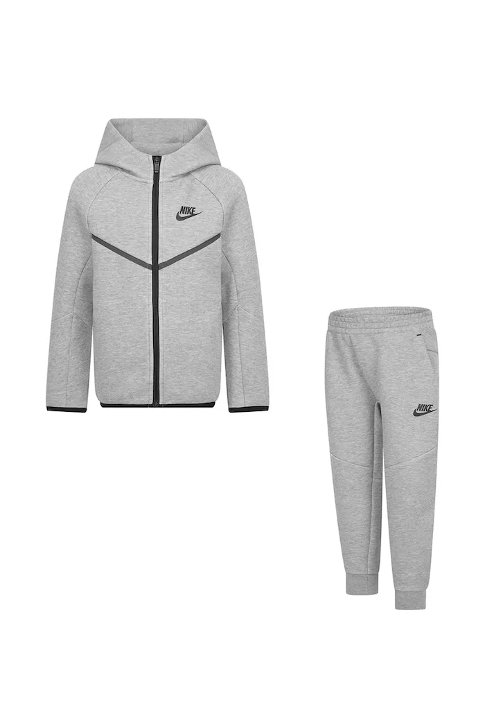 Nike спортен комплект анцуг за деца с памук сив 86M880