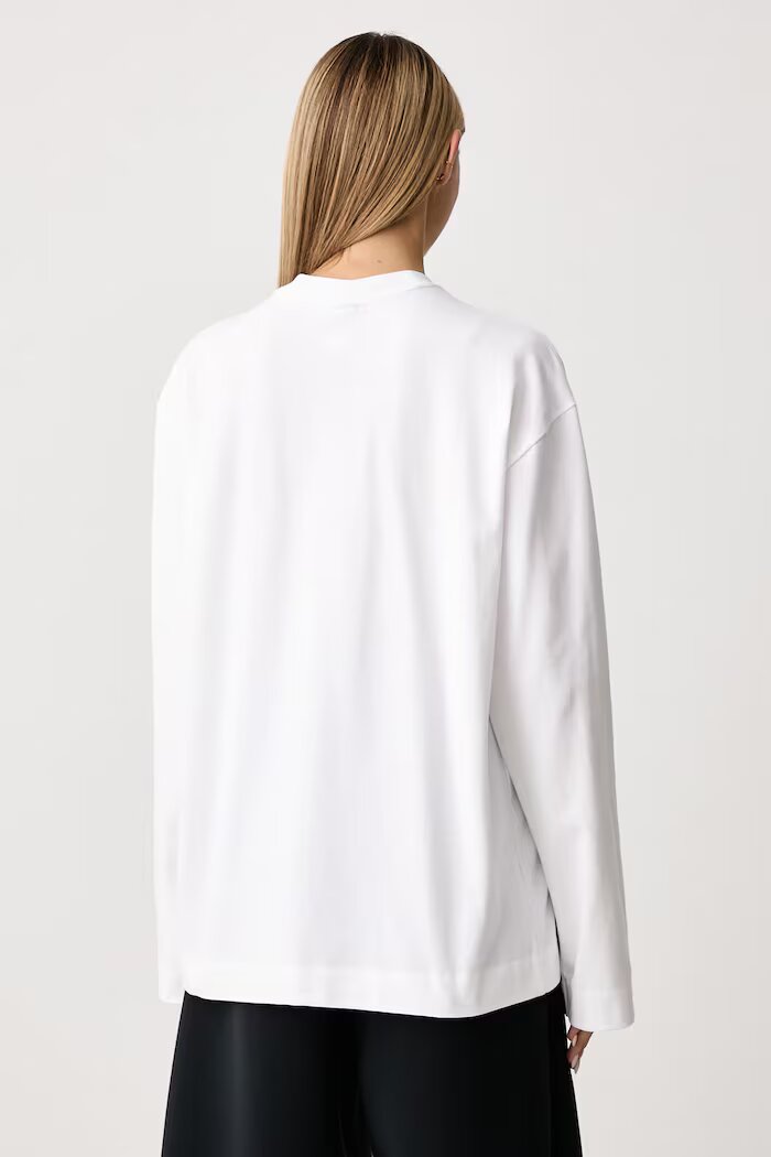 nike sportswear блуза с дълги ръкави дамска от памук Luxe бяла IM6441.100