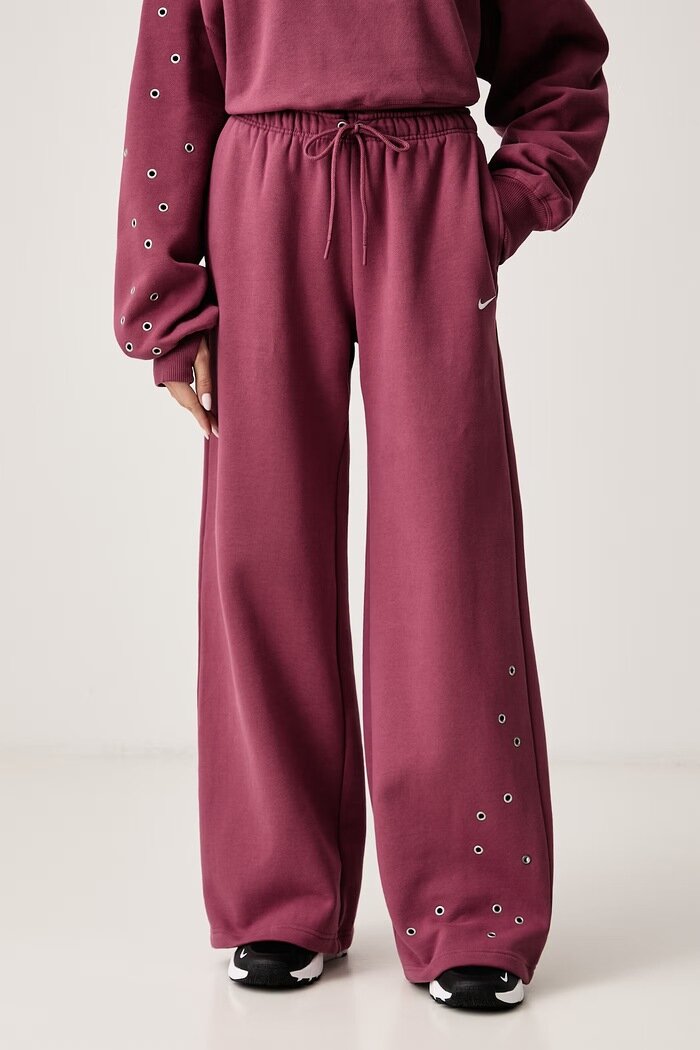 nike sportswear спортен панталон дамски с памук Studio Fleece розов IX7048.654