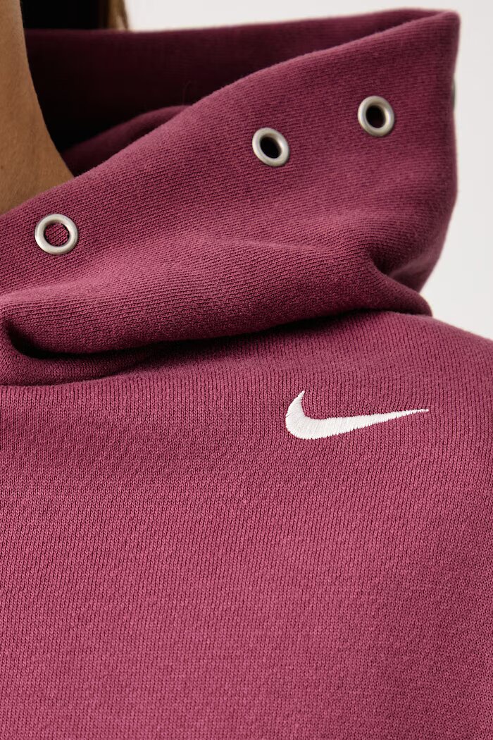nike sportswear уголемен суичър дамски с памук Studio Fleece розов IX7043.654