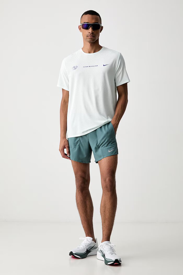 Nike тениска за бягане мъжка AeroSwift тюркоазена IH5045.394