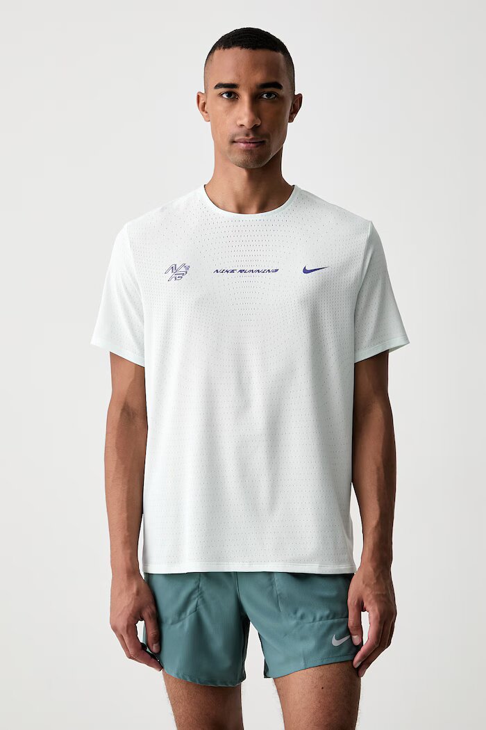 Nike тениска за бягане мъжка AeroSwift тюркоазена IH5045.394