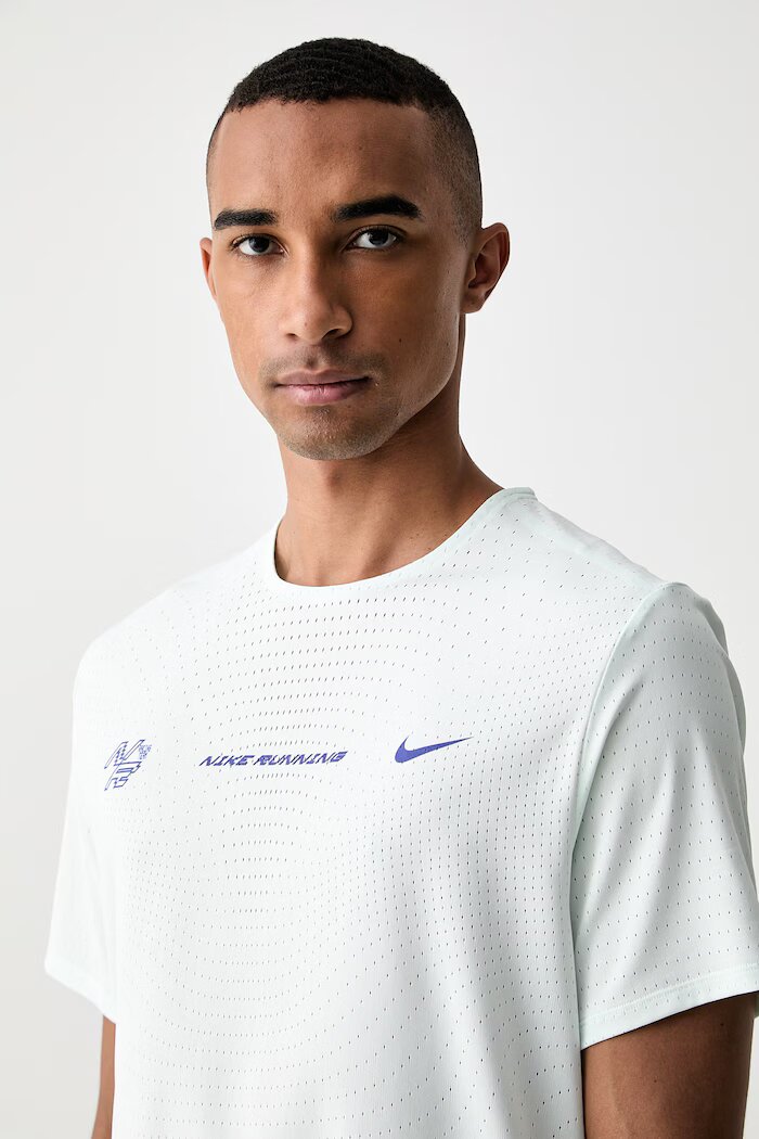 Nike тениска за бягане мъжка AeroSwift тюркоазена IH5045.394