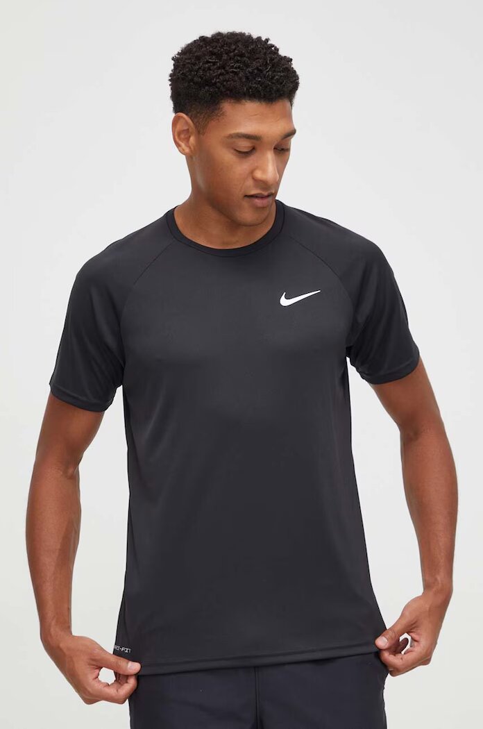 Nike тениска за плуване мъжка черна NESSA586