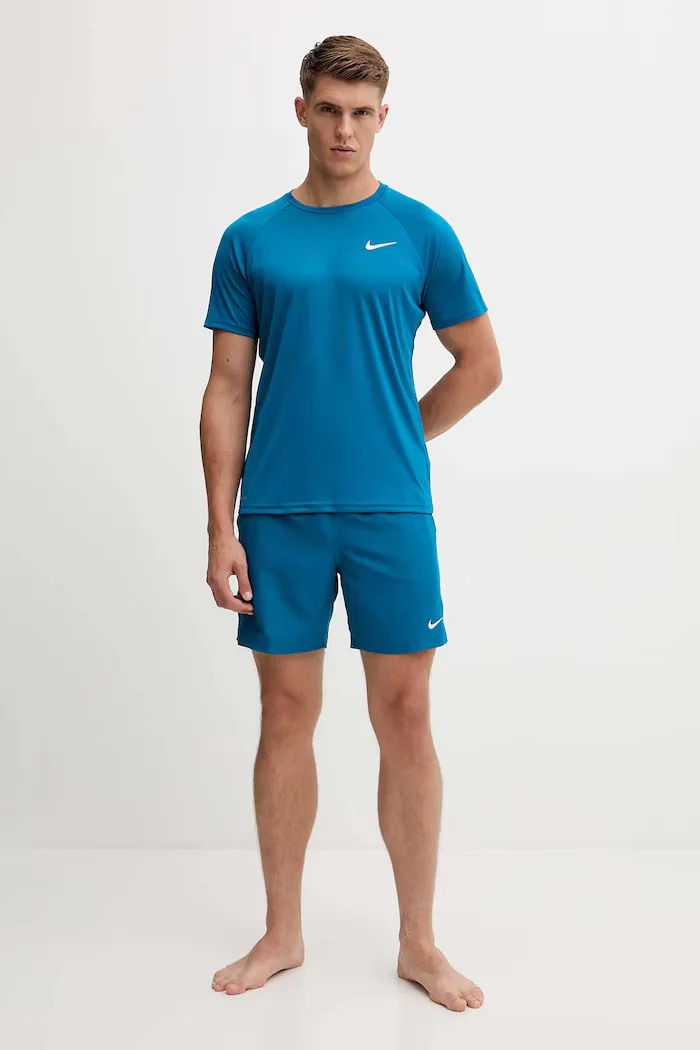 Nike тениска за плуване мъжка тюркоазена NESSA586