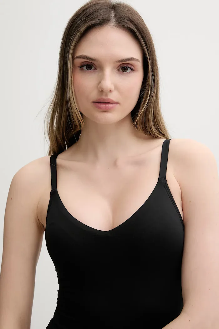 Nike цял бански дамски черен NESSF232