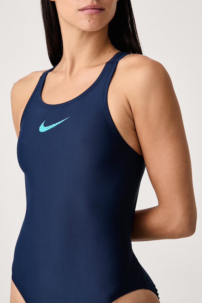 Nike цял бански дамски син NESSG018