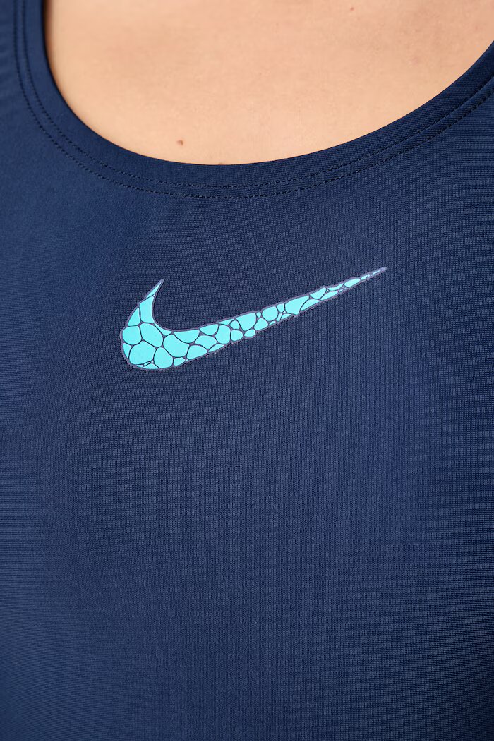 Nike цял бански дамски син NESSG018
