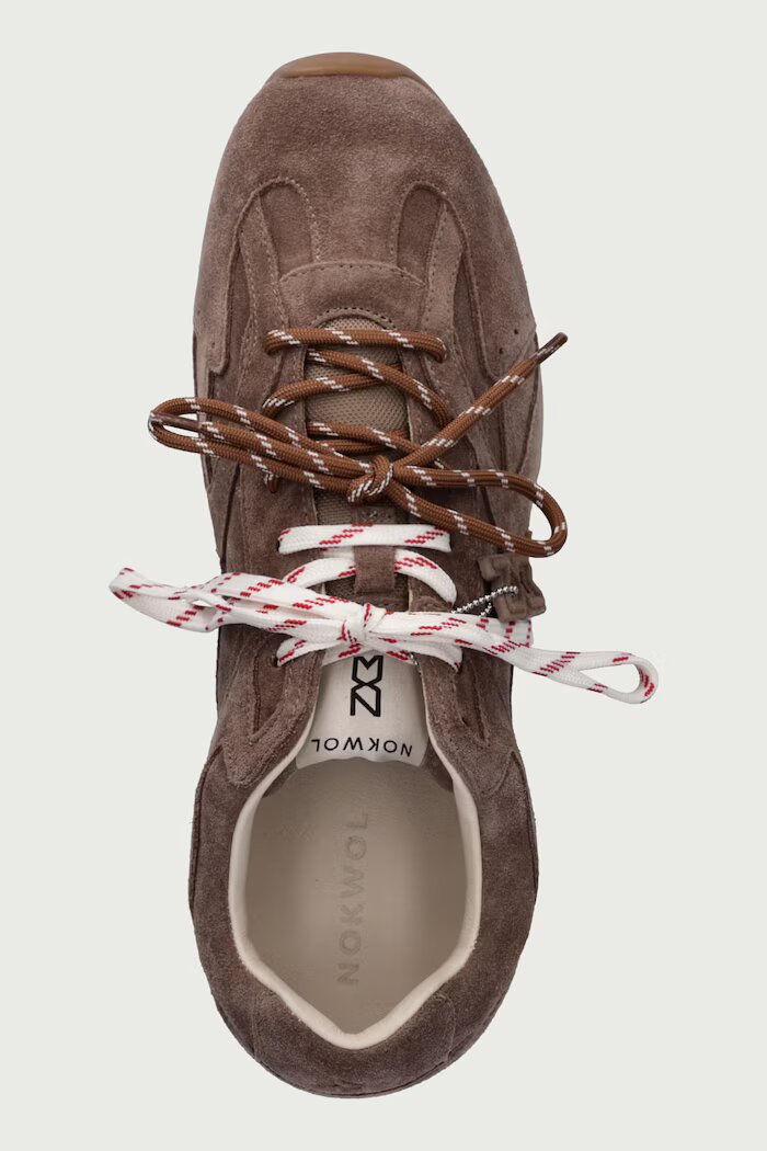 Nokwol Atlas-M Mushroom Suede маратонки мъжки от велур бежови Atlas-M Mushroom Suede