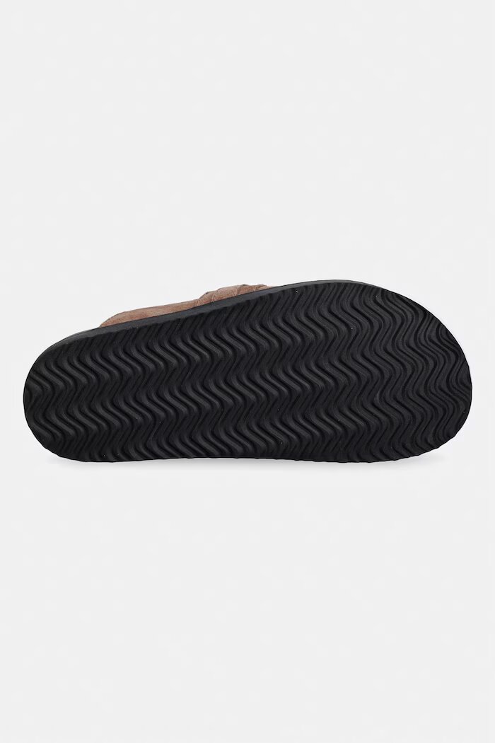 Nokwol чехли дамски от велур Tammy Mushroom Suede кафяви Tammy Mushroom Suede