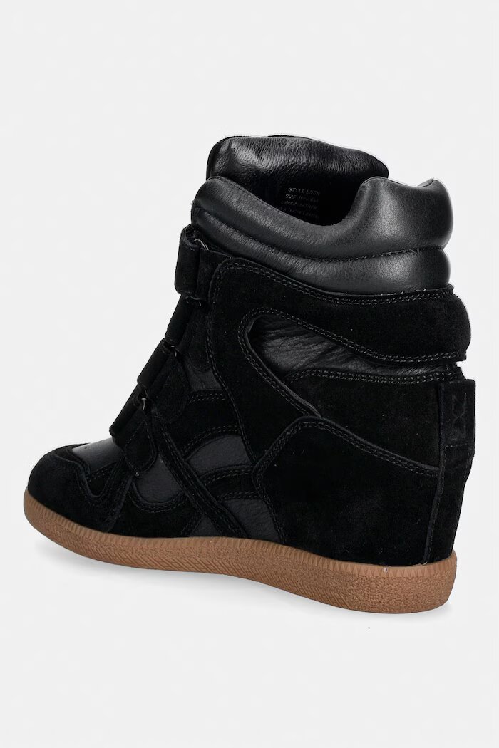 Nokwol EDEN маратонки дамски от велур черни Eden Black Leather