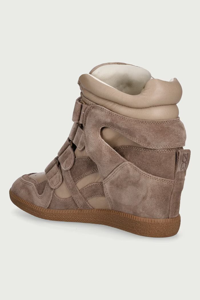 Nokwol Eden Marmo Leather маратонки дамски от велур бежови Eden Marmo Leather