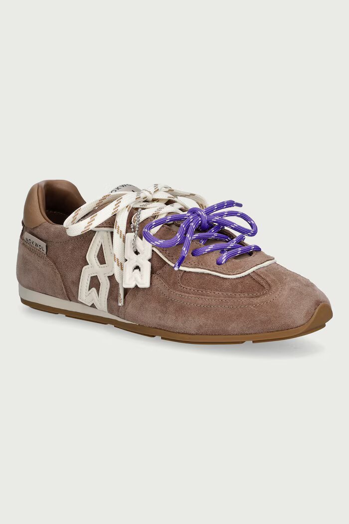 Nokwol Method Mushroom Suede маратонки дамски от кожа бежови Method Mushroom Suede