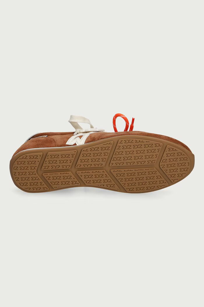Nokwol Method Tan Suede маратонки дамски от кожа кафяви Method Tan Suede